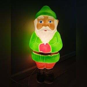 Elf Blow Mold 28" Vtg 1990 Union Products Christmas Santa's Helper